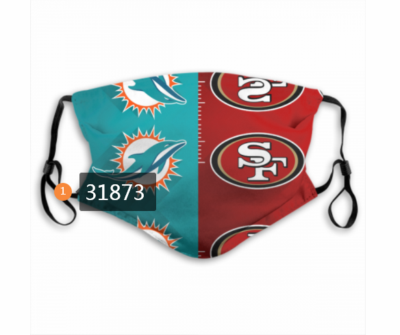 NFL Miami Dolphins 792020 Dust mask with filter->nfl dust mask->Sports Accessory